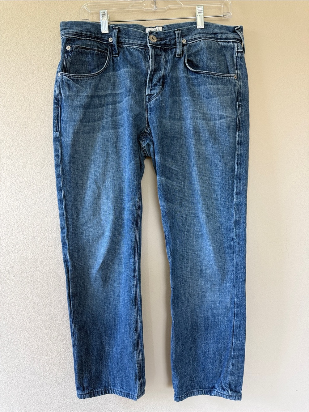Hudson Jeans Men's Medium Blue Bootcut Jeans - Button Fly
